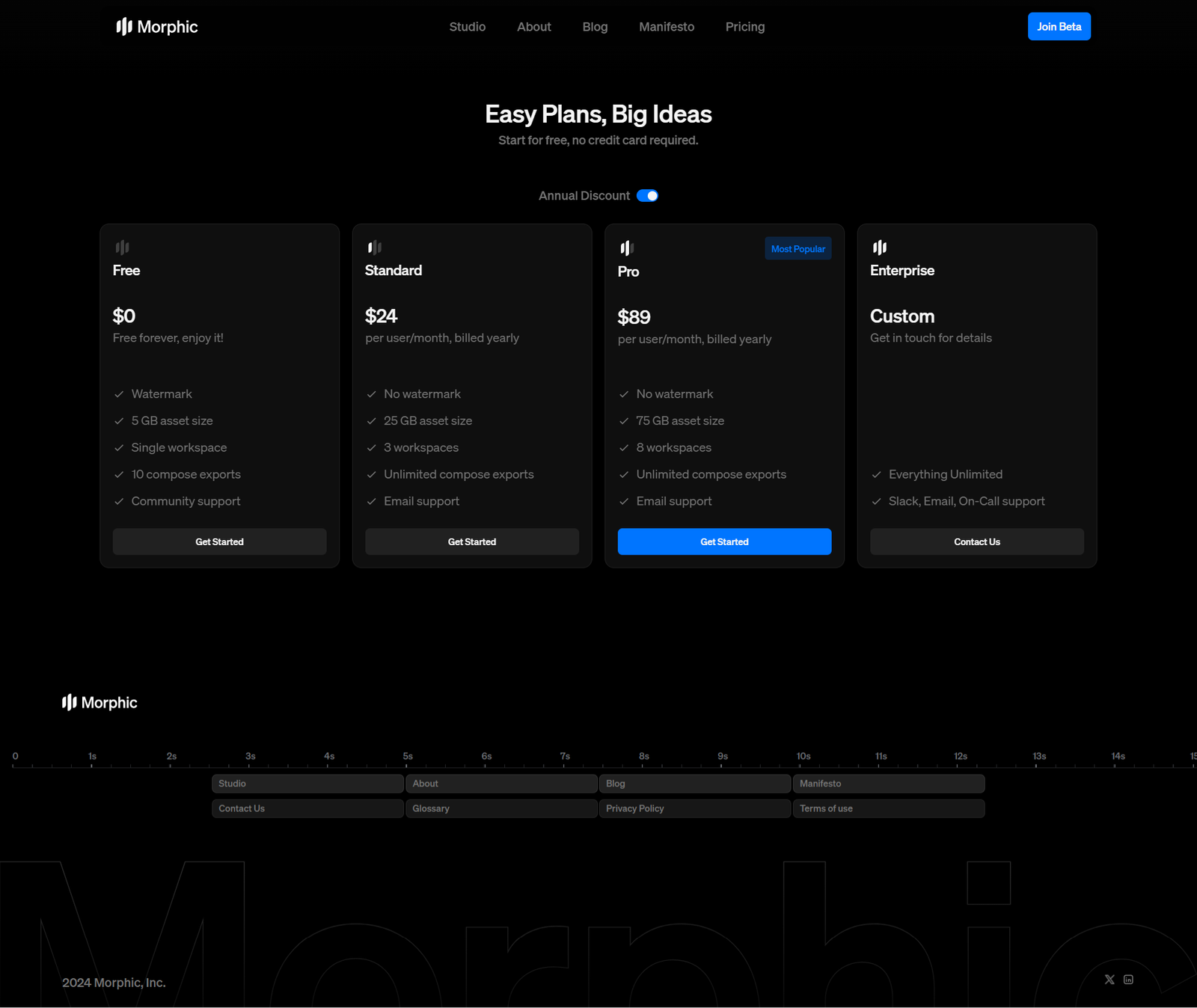 Morphic AI Pricing Plans